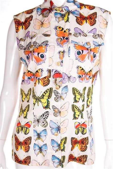 versace butterfly rhinestone top|Gianni Versace Butterfly .